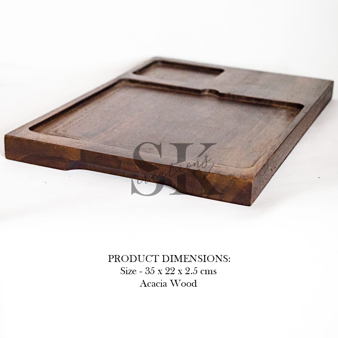 Wooden serving board